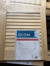 geom pine closed louvre door
