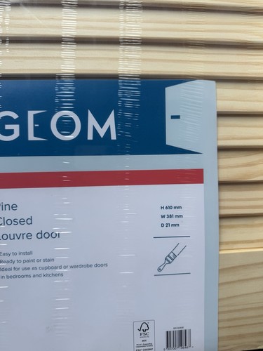Geom pine closed - closed, door