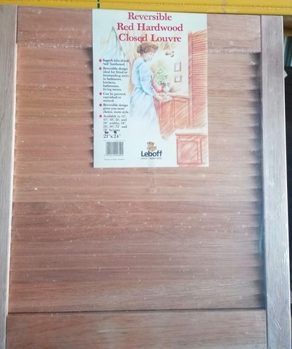 Hardwood louvre door x24 - -, 21"x24"