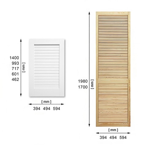 Classic solid wood wave - solid, full