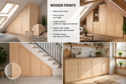 Wooden front doors natural - wooden,