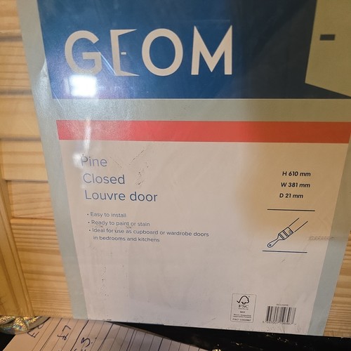 Pine louvre doors vented - 2,