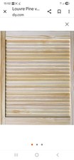 2 Pine Louvre Doors Vented